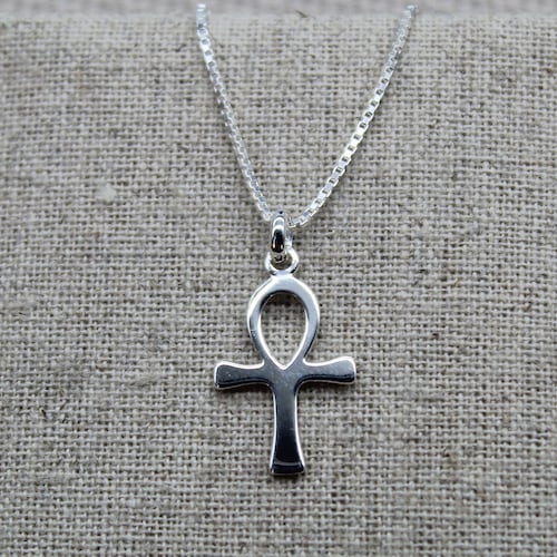 Ankh Pendant STERLING SILVER 925 Key of Life Ancient Egyptian Etsy