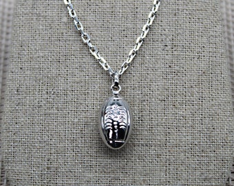 Rugby Pendant, Silver Pendant, Rugby Necklace, American Football Pendant, Sport Pendant, Sport Necklace, Soccer Jewelry, Soccer Charm