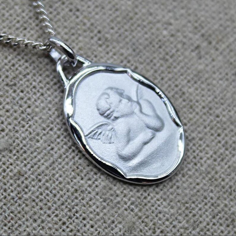 pendentif chérubin argent