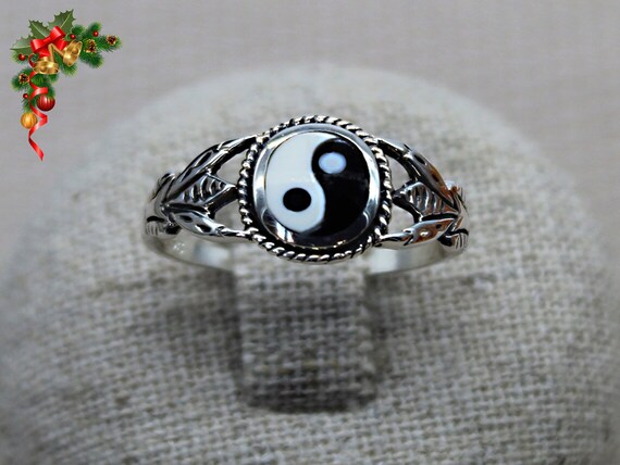 Bague Yin Yang Bague Spirituelle Bague Yoga Bague Argent 925