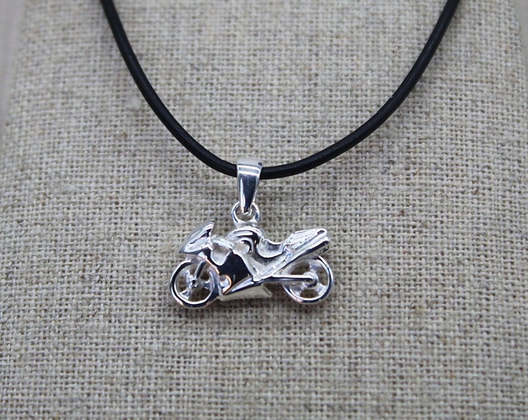 Necklace Cord Motorcycle Necklace Necklace Pendant Etsy