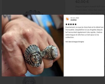 シグネットリング インディアンジュエリー インディアンチーフシグネットリング 925スターリングシルバー