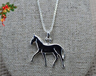 925 シルバー ホース ペンダント 乗馬ジュエリー、スターリング