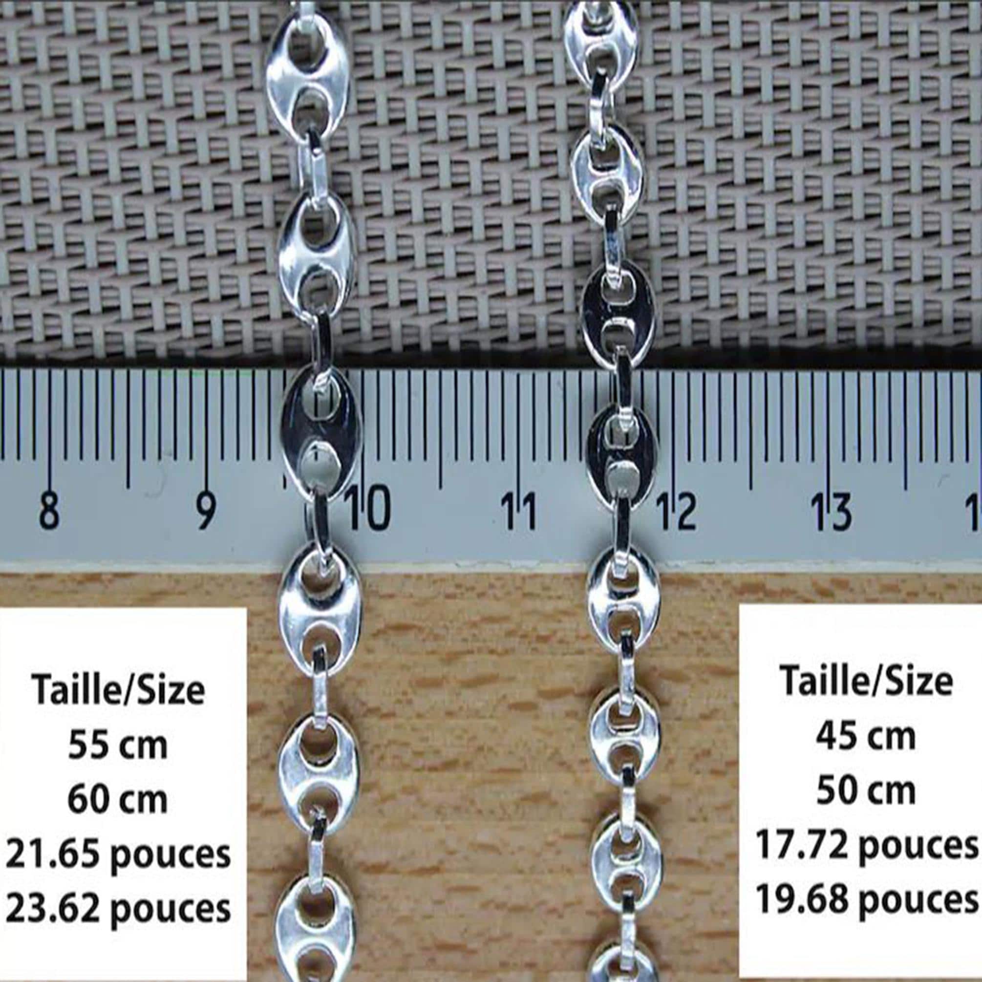 Bracciale Catena Cuori Love In Argento | Bracciali Fili