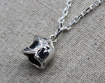 Firefighter Helmet, Firefighter Pendant, Silver Pendant, Pendant Chain, Necklace Pendant, 925 Silver Necklace, Silver Chain, Fireman Jewelry