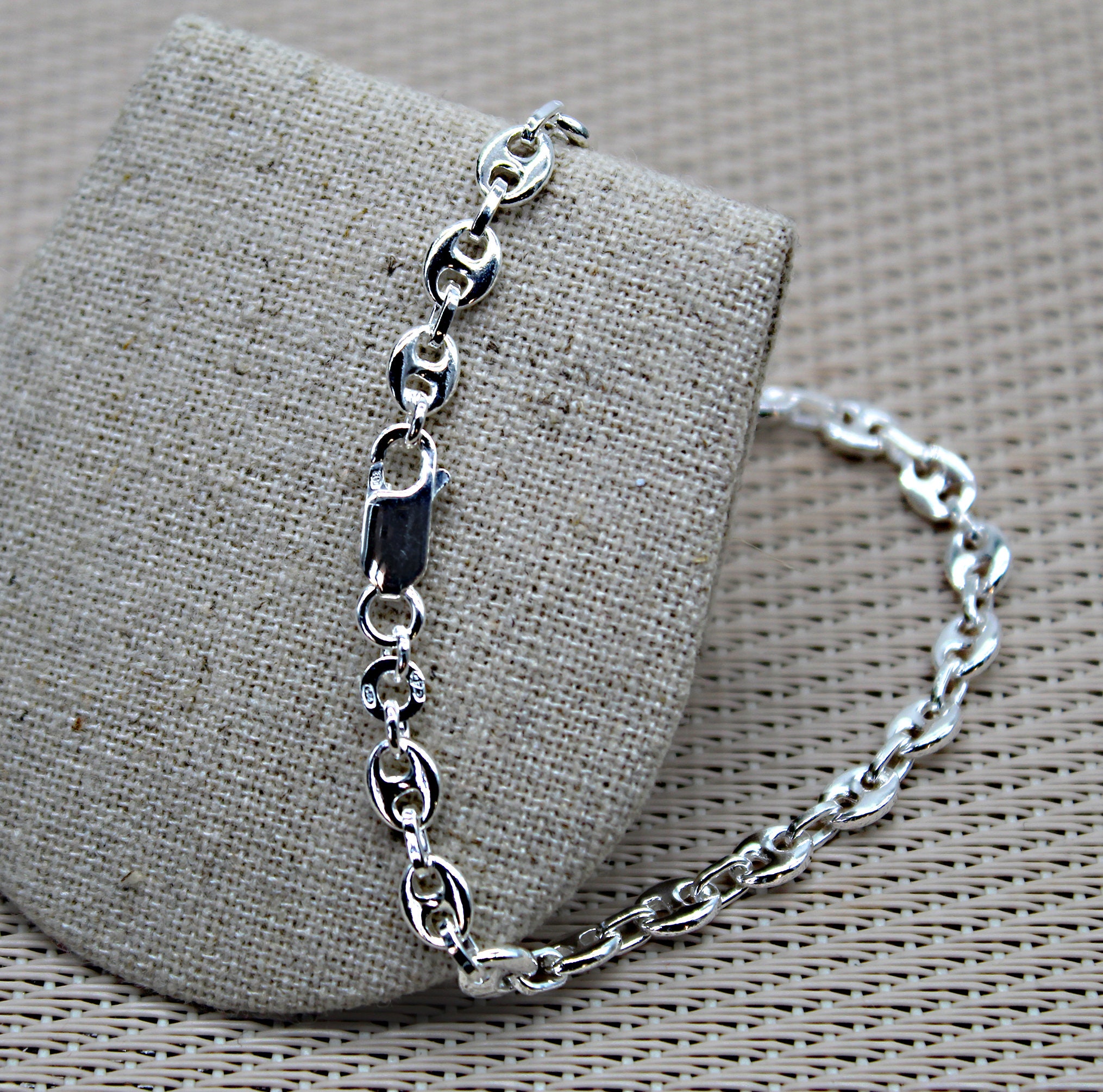 Bracciale Elasticizzato In Chicchi Di Caffè | Fatto A Mano, Regolabile | Gioiello Per Uomo E Donna