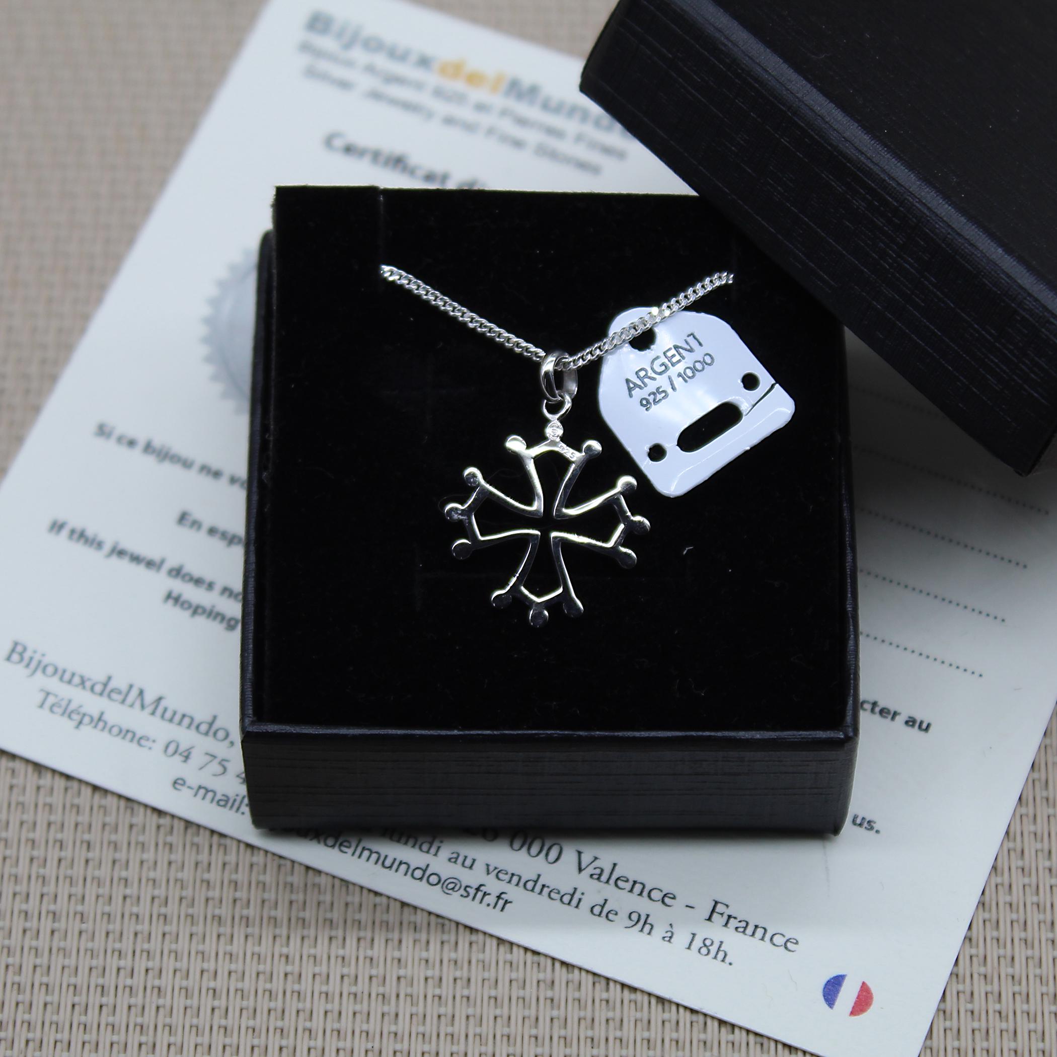 Bracciale catena in argento sterling 925 e zirconi cubici, croce