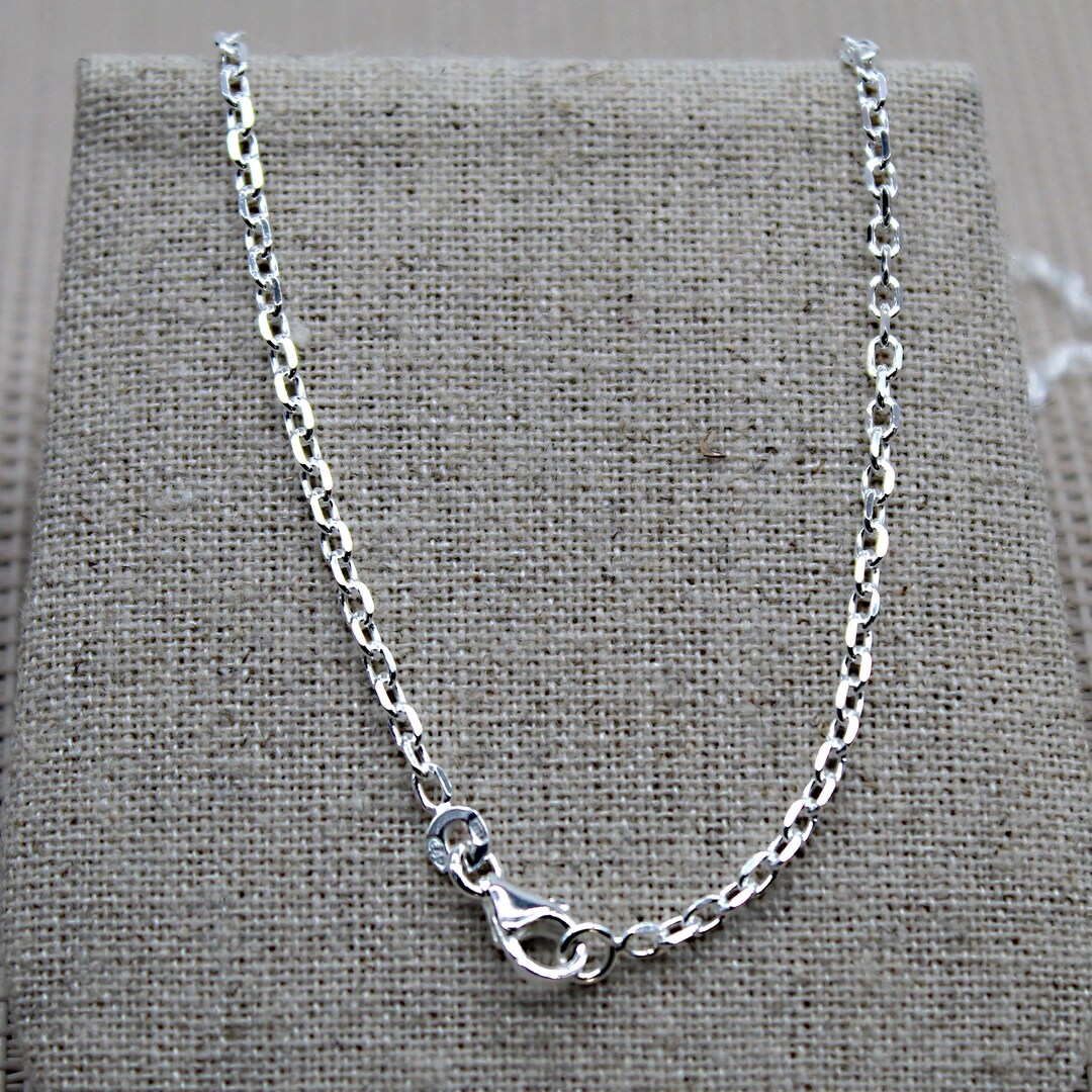 Collier Chaîne Boule En Argent Sterling 925 - 45 Cm, 3 Mm, Fermoir Mousqueton, Pour Femmes - 4