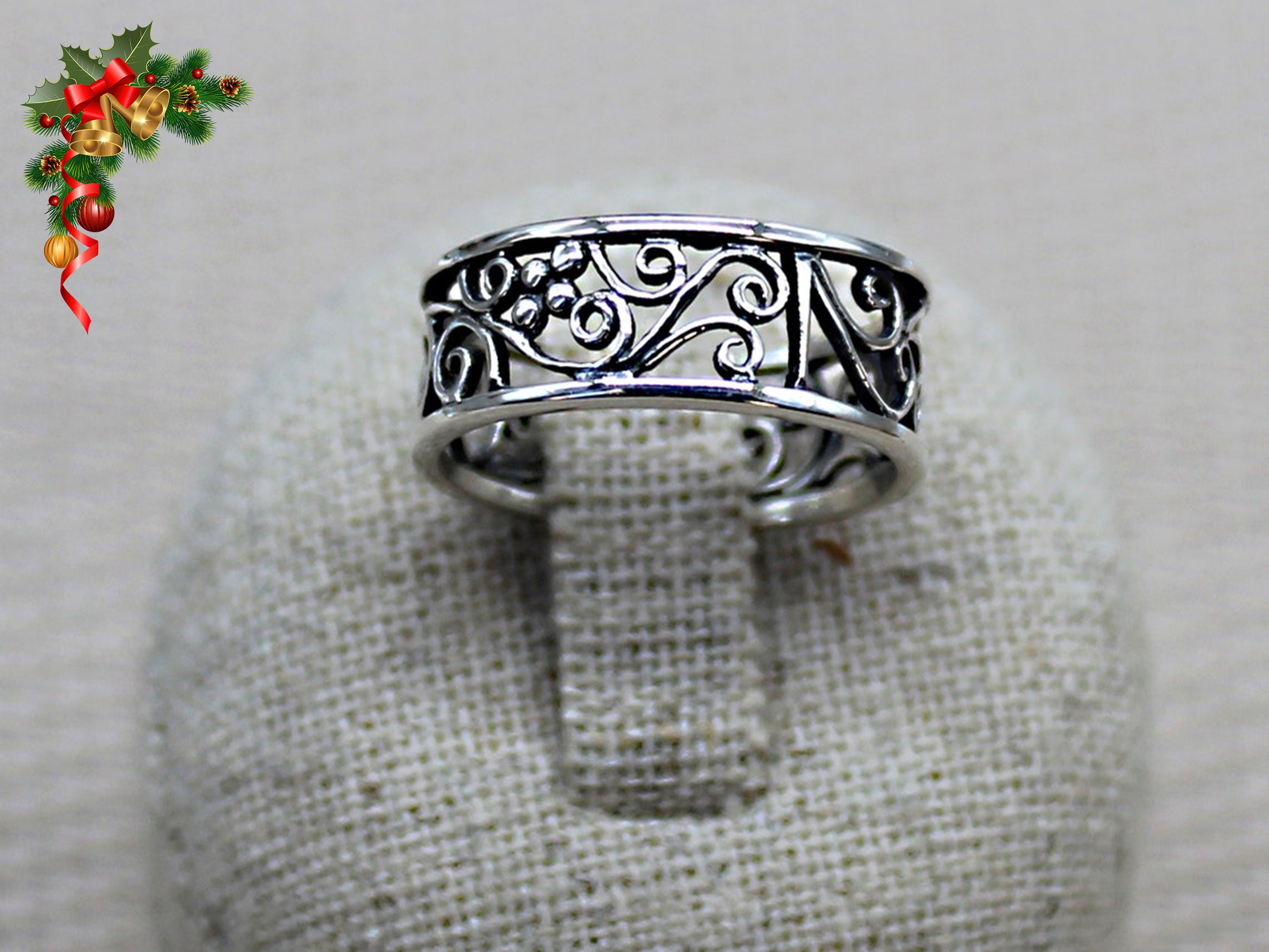 Band Ring 925 Silver Ring Ring for Women Lace Ring -  Denmark