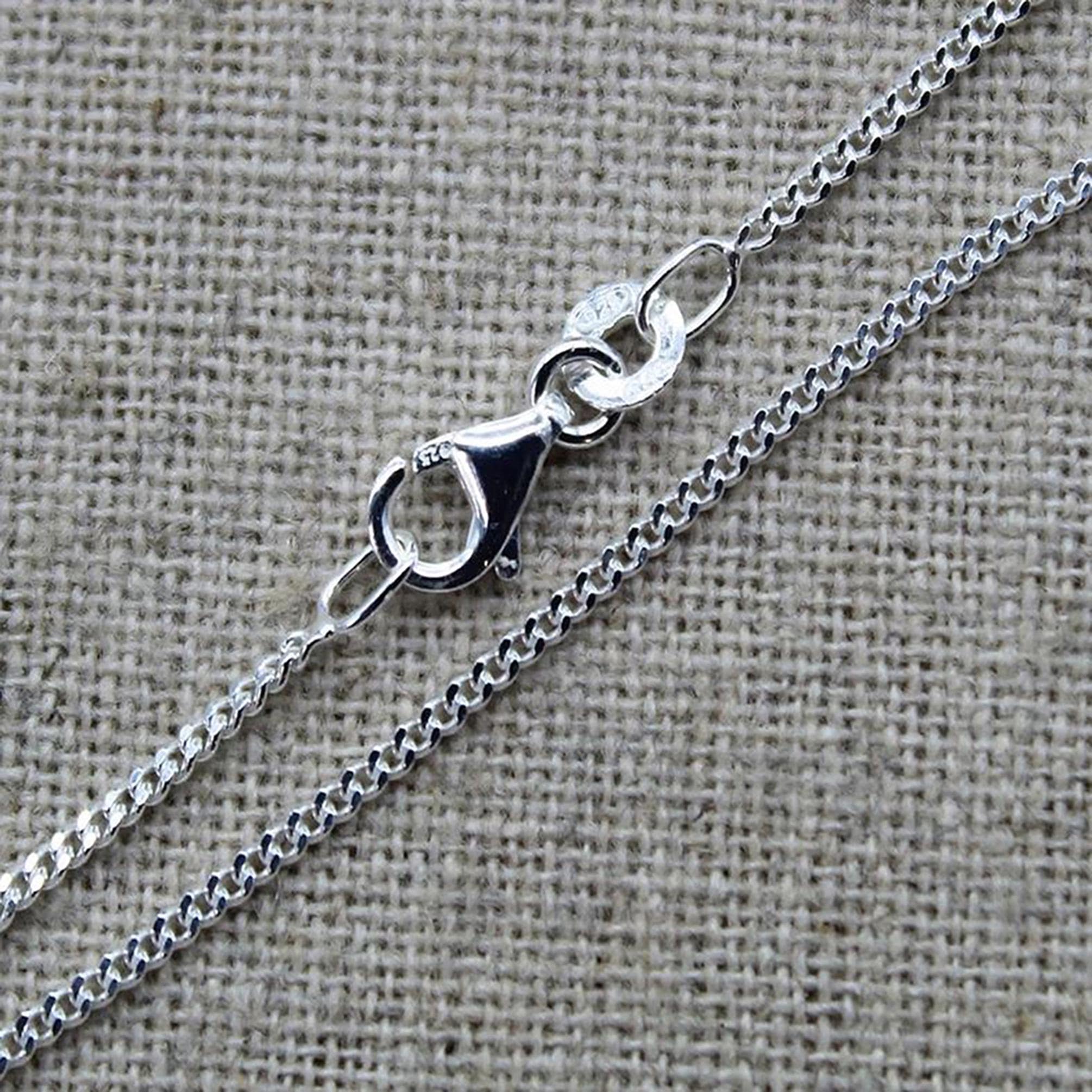 Collana con ciondolo a forma di croce di Gesù Cristo cattolico in argento sterling 925 - Italia