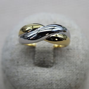 Brass Ring, Gold Plated Ring, Promise Ring, Anniversary Ring, Intertwined Ring, Easy To Wear Ring, Modern Ring, Everyday Ring