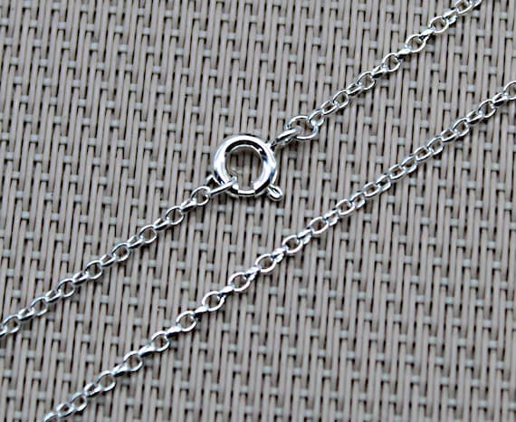 Chaîne De Cou Maille Jaseron En Argent 925/1000 - 45 Cm - 2 Mm - Neuf
