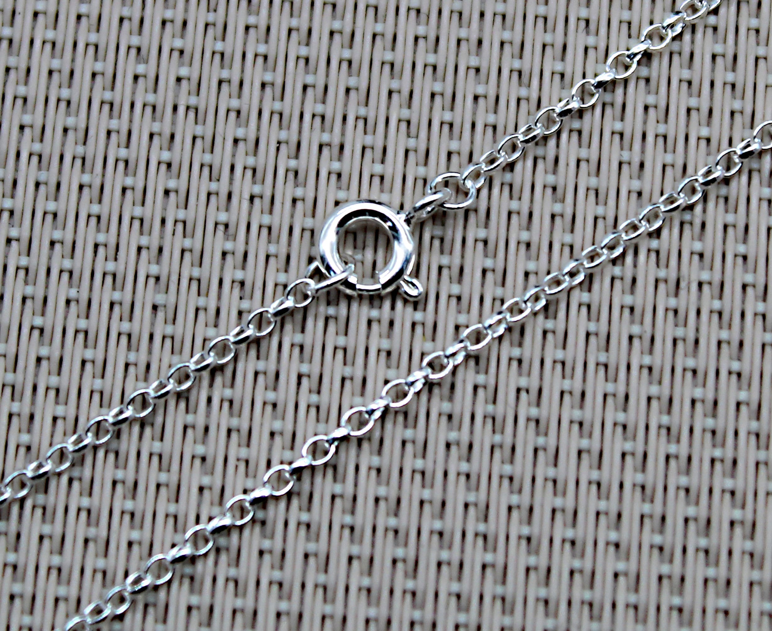 Rallonge De Chaînette Jaseron - Argent Massif 925 - Pour Bracelet Ou Collier