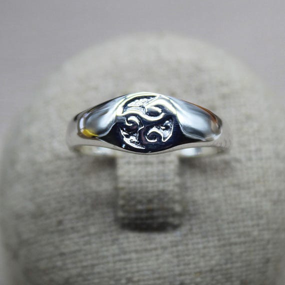Bague Argent 925 Motif Spirale - Taille 60, Plateau élégant Et Moderne