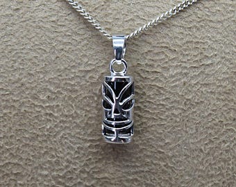 Pendentif Tiki Force En Or 9 Carats (375) Et Onyx - Neuf Sans Emballage