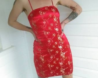 oriental slip dress
