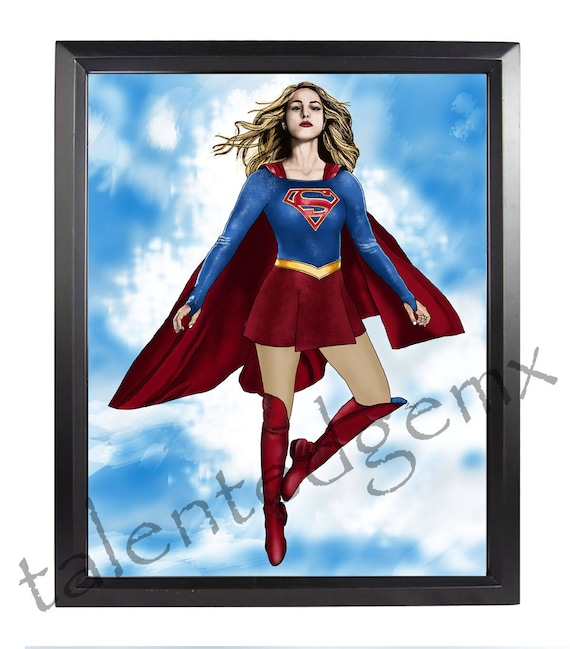 Poster Print A4 260gsm Supergirl Melissa Benoist Wall Art