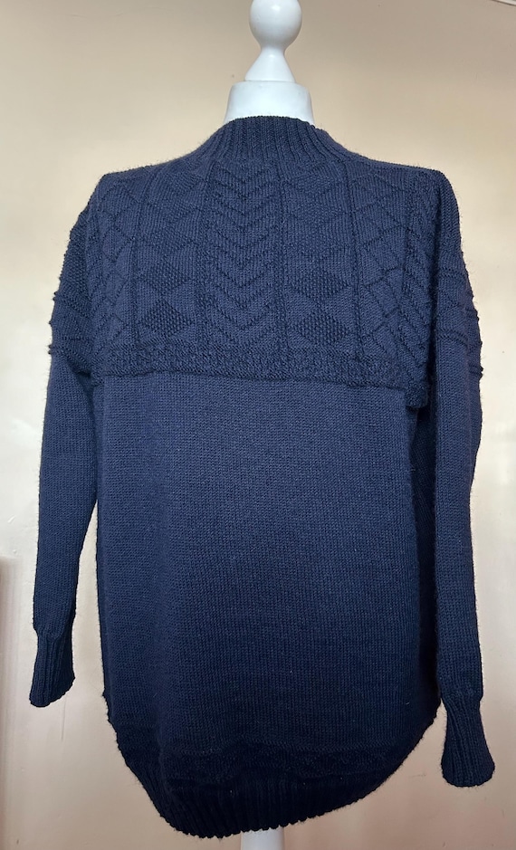 Hand Knitted Polperro Gansey Etsy