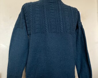 Vintage Navy Blue Guernsey Gansey 