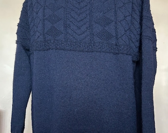 Hand knitted Polperro Gansey