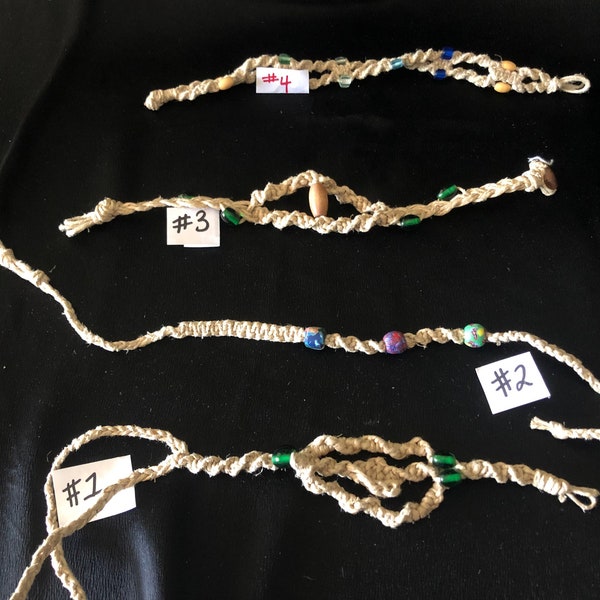 Hemp Anklet Etsy