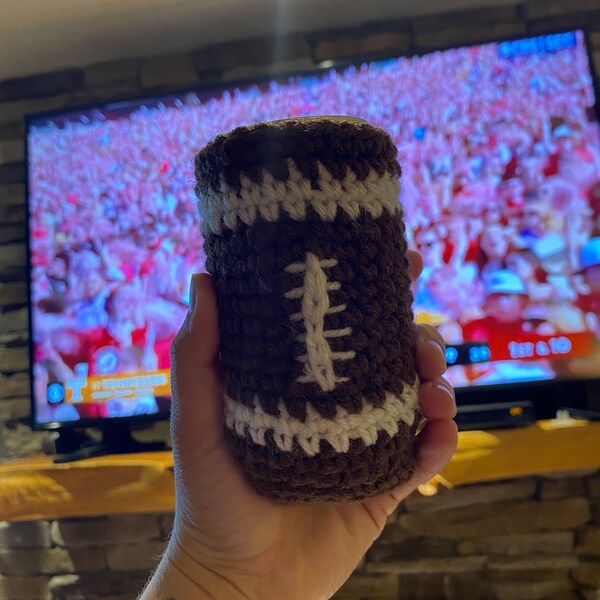 Football Beer Koozie Etsy