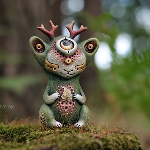 Forest Dweller handmade collectible figurine image 1