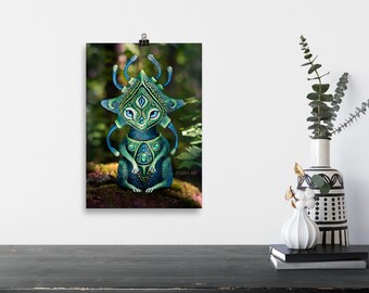 Poster A4 | Art Print | Kunst aan de muur | Home Decor | Fantasy Creature | Boho Kunst | Kamer Decor