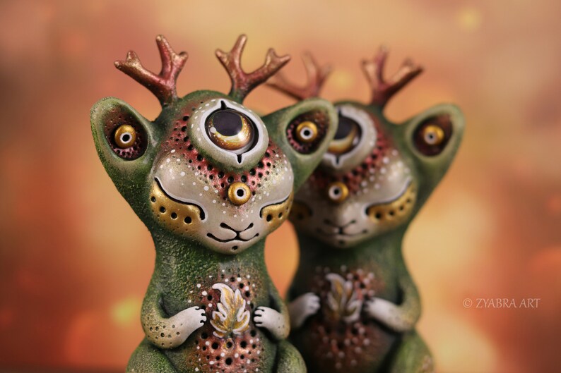 Forest Dweller handmade collectible figurine image 9