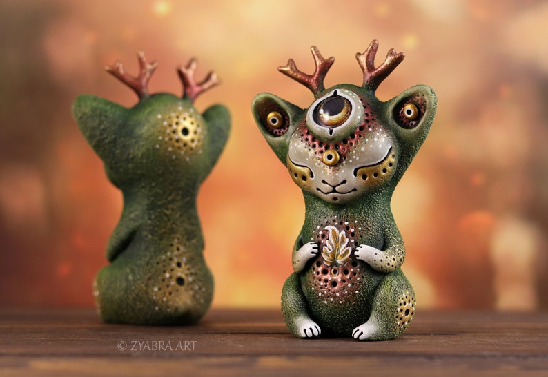 Forest Dweller handmade collectible figurine image 8