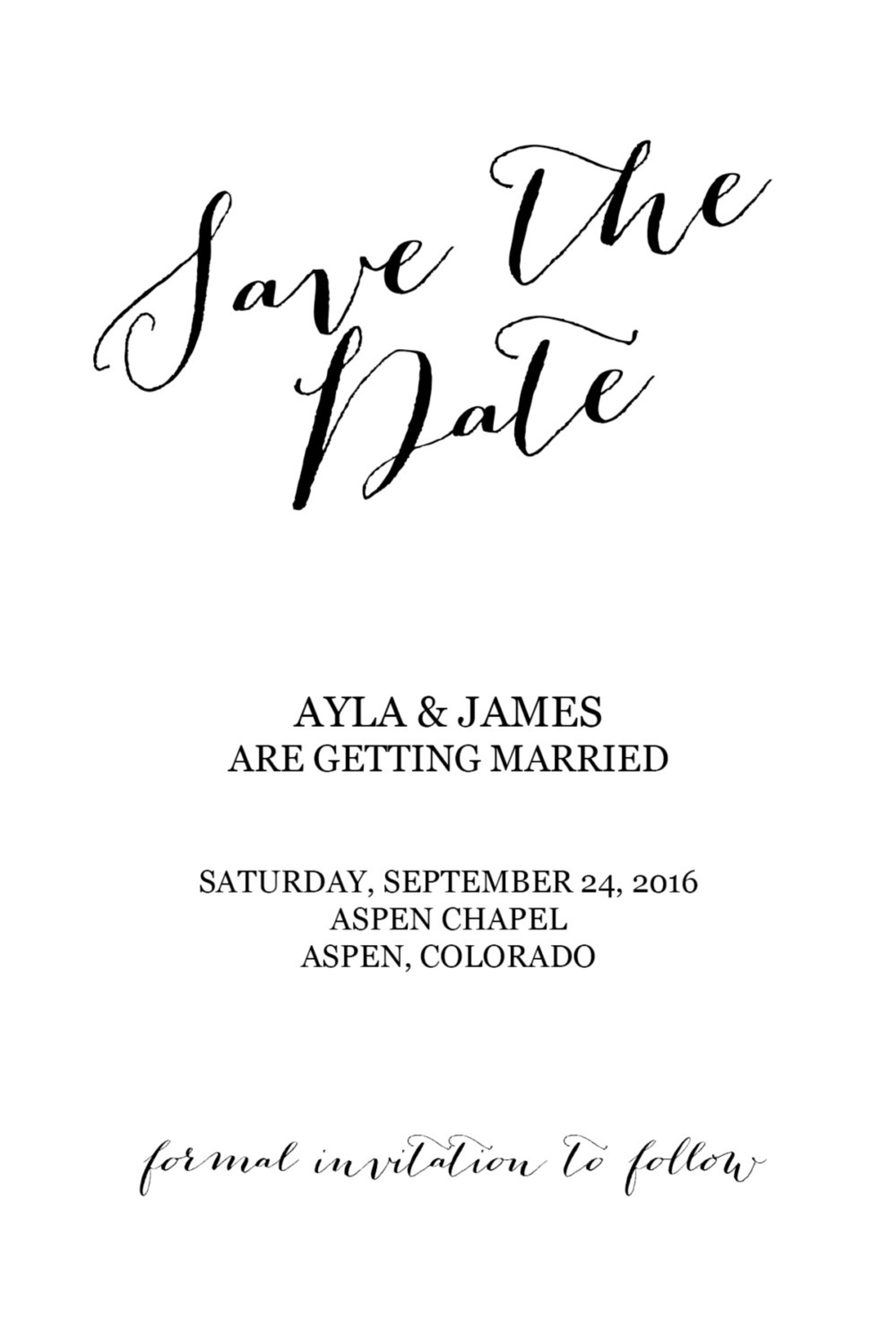 Printable Wedding Invitation Suite Customizable Wedding Invites DIY ...
