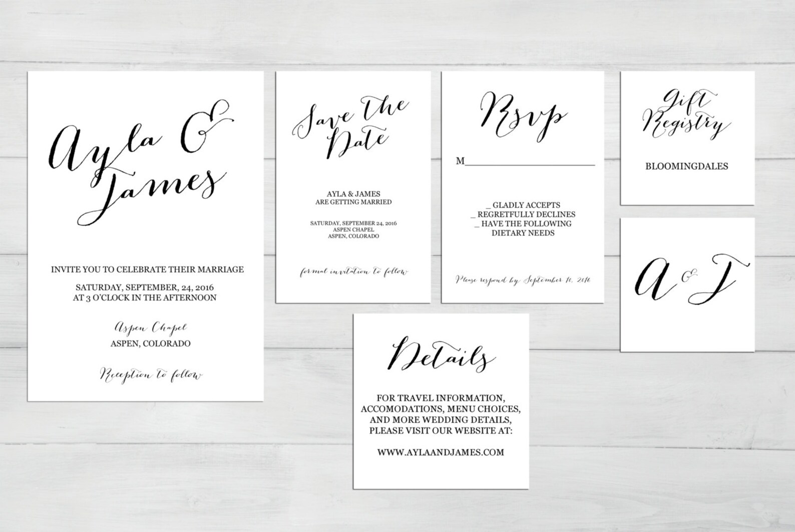Printable Wedding Invitation Suite Customizable Wedding Invites DIY