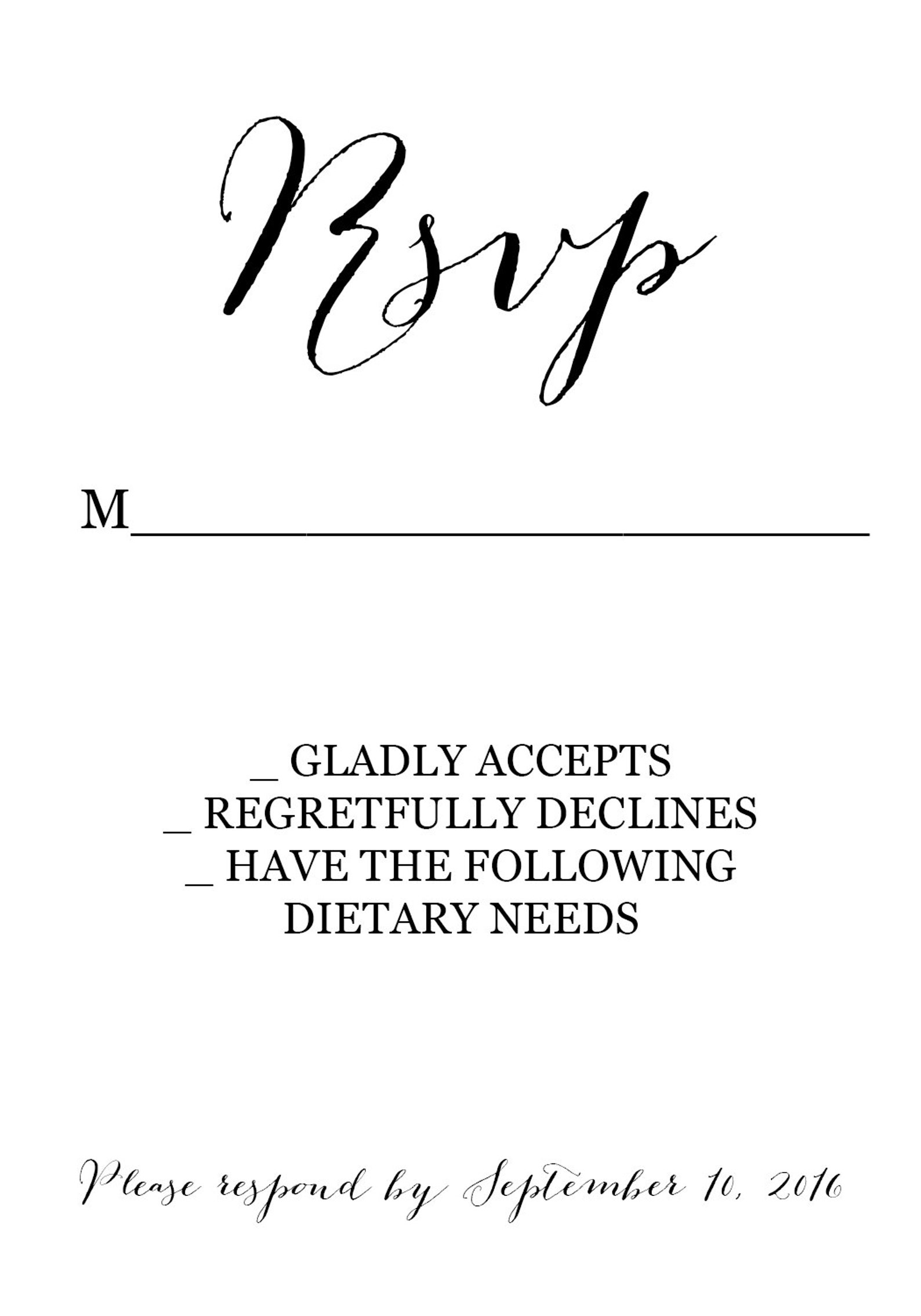 Printable Wedding Invitation Suite Customizable Wedding Invites DIY ...