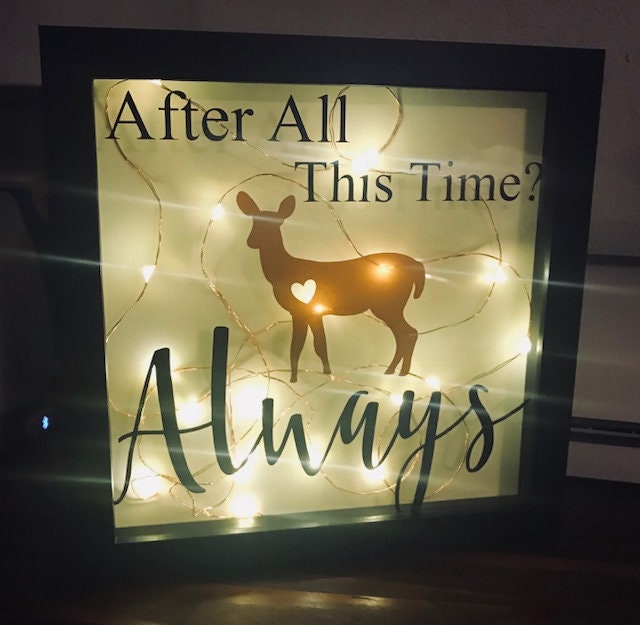 After All This Time...Always-Harry Potter Inspired Quote Shadow Box