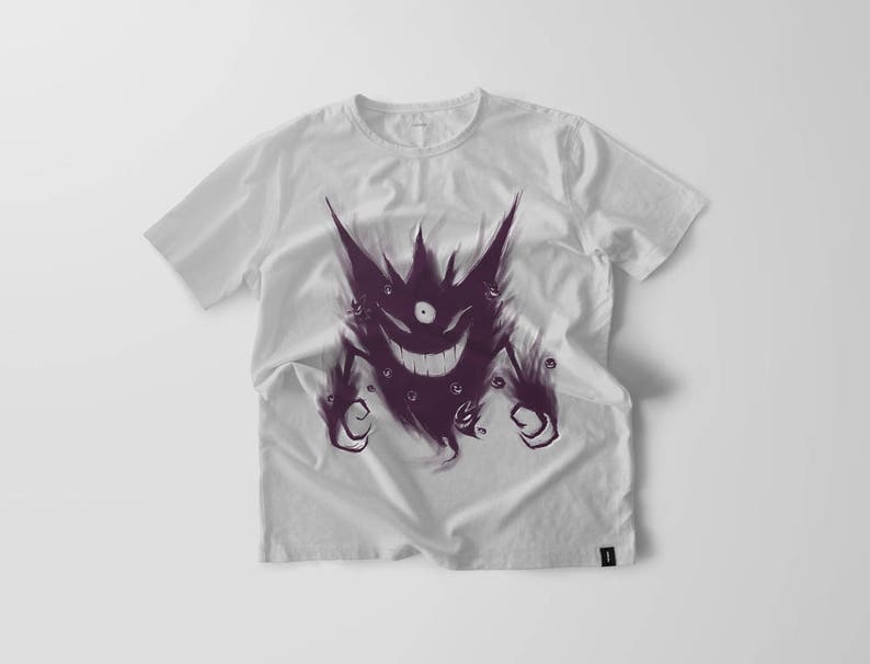 Mega Pokemon Shirt Shirt TEtsy Pokemon Gengar ZlTwOPkXiu
