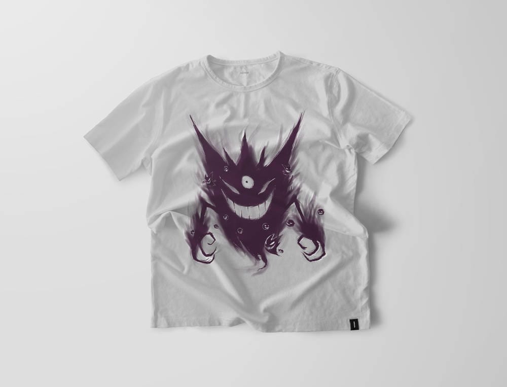 The Mega Ghost Within Gengar Ghastly T-shirt // Shiny Mega 