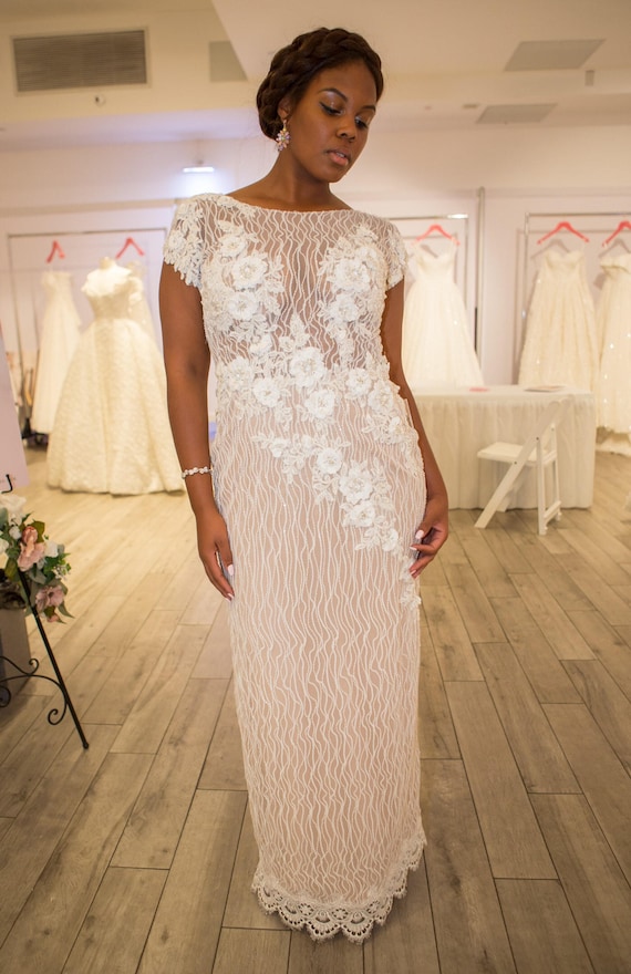 etsy plus size wedding dress