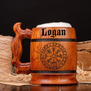 Engraved Beer Mugs Wooden Beer Mugs Beer Cup Engraved Beer Steins Engraved Tankards Personalized Mugs Tankard Wooden Steins Engraved