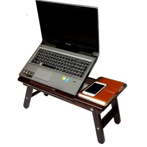 LAPTOP TABLE Laptop TRAYS Laptop Stand Wooden Laptop Desk Adjustable Lap Desk Bed Table MacBook Stand Computer Desk