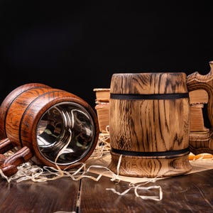 GROOMSMEN GIFTS Personalized Wooden Beer Mug Best Man Gift Ideas Groomsmen Proposal Gift from Bride