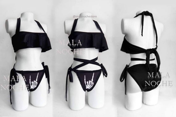 goth bikini swimsuit