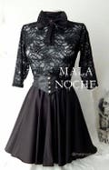 Ramona dress,  Goth dress,  lace  dress,  witch top,  gothic,  victorian dress,  occult,  witchy,  bdsm, alternative,  dark clothing,  Bow product logo