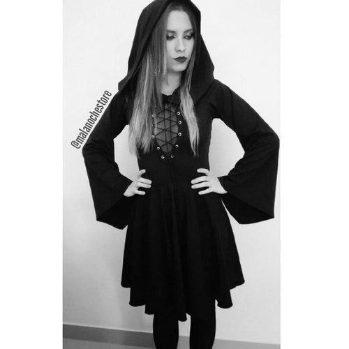 Dress Anastacia Black Dress Goth Dress Dark Clothing Etsy