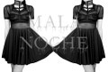 Black short dress, Dress mesh, Goth dress, Dark dress, Witch dress, Body harness, Bdsm harness, Skater dress product logo