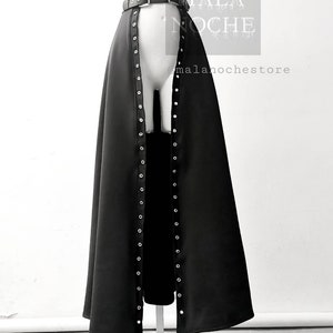 Skirt Gnoveva black , long skirt, gothic skirt, maxi skirt, goth, dark, black skirt, goth skirt, women skirt, gothic clothing, gothic skirt
