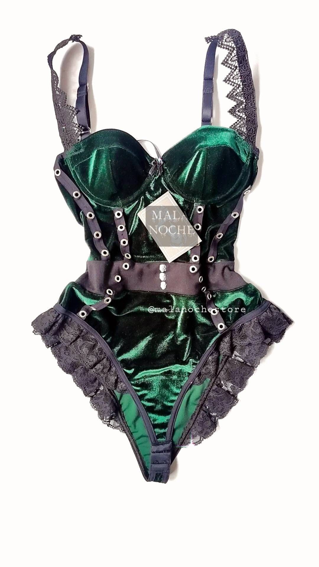 Emerald green lingerie discount