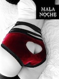 Body harness bondage, velvet panty, bdsm , suspenders,  garter belt, BDSM Harness , dark lingerie, Bdsm lingerie, fetish harness, product logo