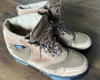 Vtg 1990 Danner 32900 GoreTex Cross Hiker Arbeitsstiefel Herren Sz 9W USA Brauchen Sie Einlegesohlen