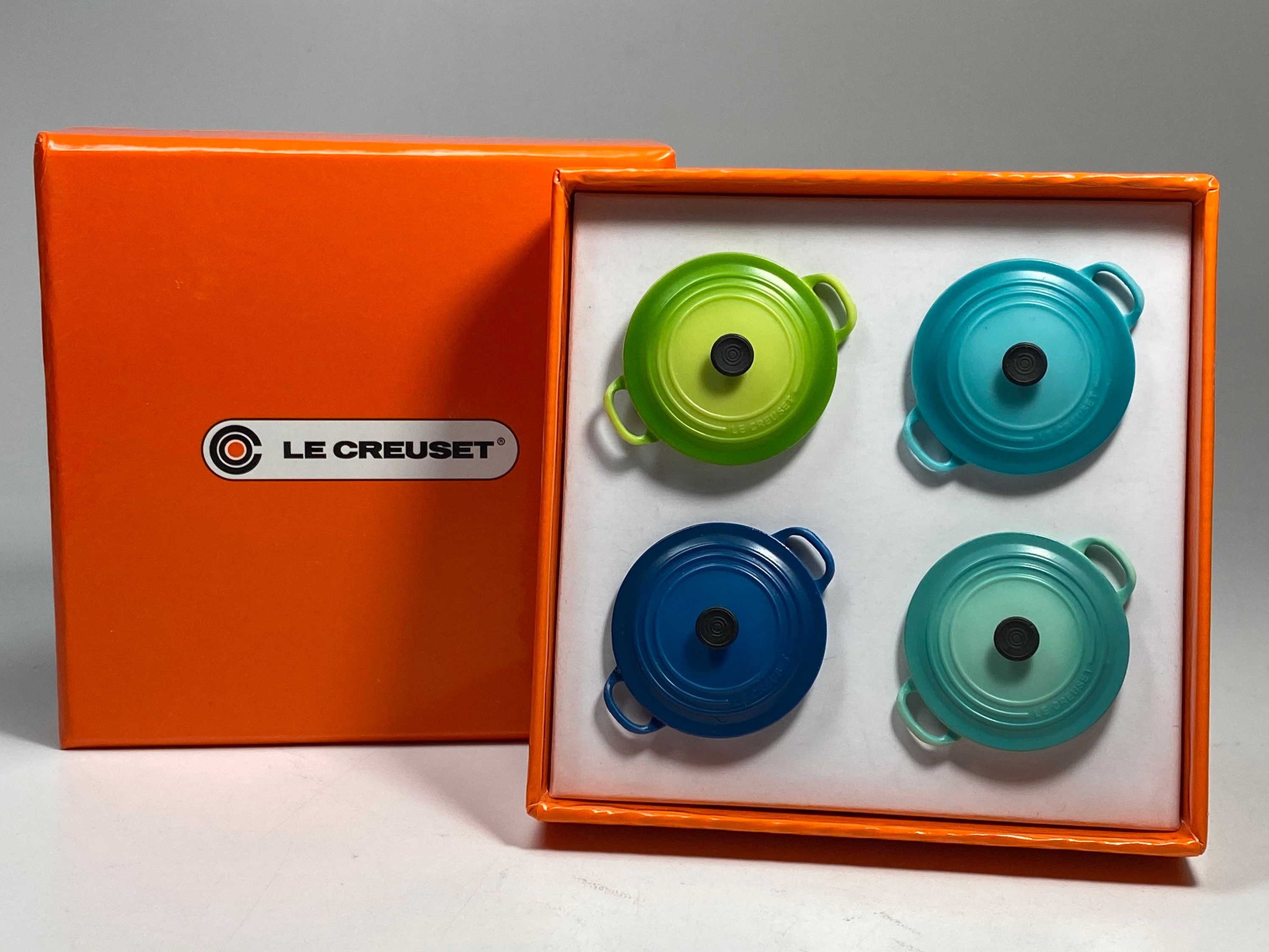 Le Creuset Miniature Dutch Oven  Magnets Caribbean Cool Mint Kiwi Mar…