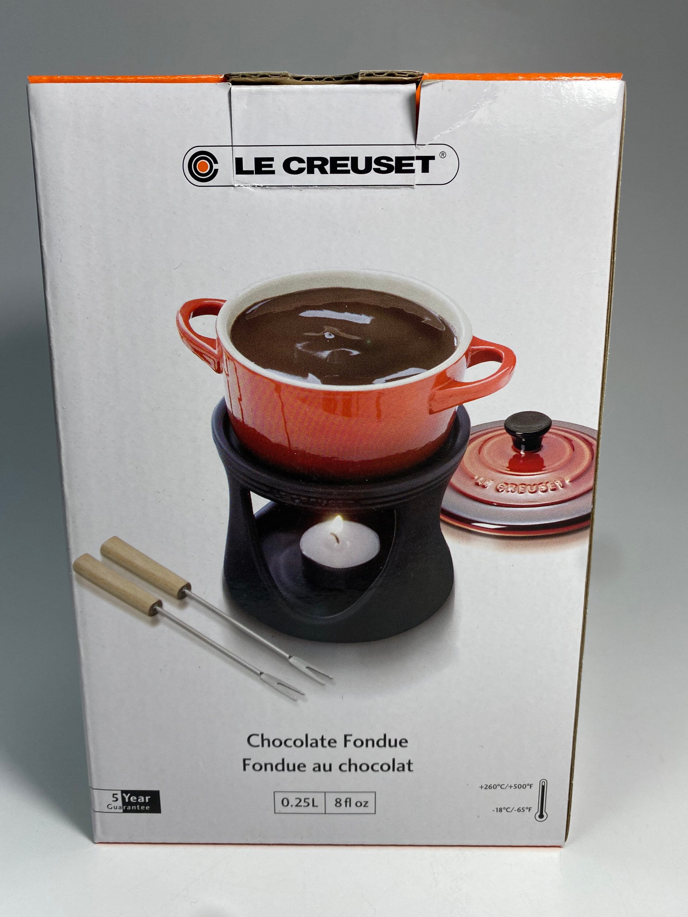 Le CREUSET Mini Chocolate Fondue Set Stoneware Cocotte Etsy